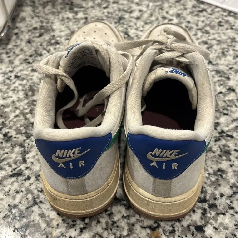 Nike Women Size 8 Air Force 1 White Stadium Green Game Royal DD8959-110